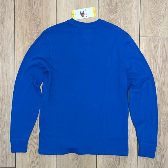 NWT - Champion Royal Blue Crewneck Long Sleeve Shirt - Picture 4 of 8
